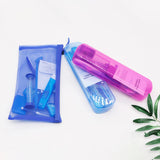 Maxbell 8Pcs teeth Care Kit Mouth Mirror Waxing Hourglass Timer Braces Cleaning Blue