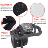 Maxbell Mobility Scooter Control Panel Cover Rainproof Dustproof Foldable Portable Black