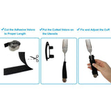 Maxbell Utensil Holders Hand Straps Cuff Eating Assistance for Elderly Dining Scoop