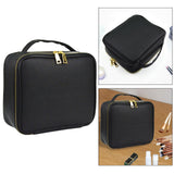 Maxbell Makeup Cosmetic Bag Container Washable Organizer Portable PU for Jewelry Black