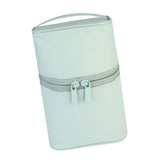 Maxbell Travel Makeup Pouch Barrel Shaped Multifunctional Travel Bag for Traveling Light Blue