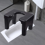 Maxbell Squatting Toilet Stool Chair Non Slip Thick Widen Panel Mobile for Toilet
