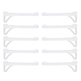 Maxbell Anti Slip Glasses Ear Gripper Hook Universal for Glasses Eyewear Dancing White