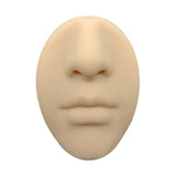 Maxbell Silicone Face Model Portable Mannequin Flexible for Jewelry Display Nose Beige