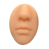 Maxbell Silicone Face Model Portable Mannequin Flexible for Jewelry Display Nose Brown