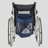 Maxbell Oxford Cloth Wheelchair Backpack Carry Pouch Pocket for Scooter