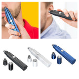Maxbell Ear and Nose Hair Trimmer Clipper IPX5 Waterproof Groomer Personal Trimmer Blue