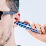 Maxbell Ear and Nose Hair Trimmer Clipper IPX5 Waterproof Groomer Personal Trimmer Blue