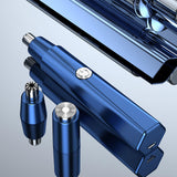 Maxbell Ear and Nose Hair Trimmer Clipper IPX5 Waterproof Groomer Personal Trimmer Blue