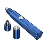 Maxbell Ear and Nose Hair Trimmer Clipper IPX5 Waterproof Groomer Personal Trimmer Blue