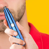 Maxbell Ear and Nose Hair Trimmer Clipper IPX5 Waterproof Groomer Personal Trimmer Blue