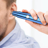 Maxbell Ear and Nose Hair Trimmer Clipper IPX5 Waterproof Groomer Personal Trimmer Blue