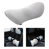 Maxbell Soft Waist Cushion Lower Back Pillow Memory Foam Cushion for Recliners Grey