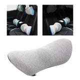 Maxbell Soft Waist Cushion Lower Back Pillow Memory Foam Cushion for Recliners Grey