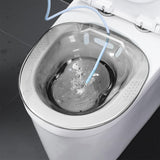 Maxbell Sitz Bath Tub for Toilet Seat with Flusher Hose for Feminine Cleansing Gray