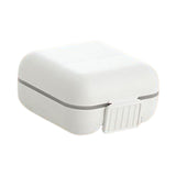 Maxbell Dustproof Pill Organizer Double Sealing Compact for Home Outdoor Office 5 Grids