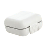 Maxbell Dustproof Pill Organizer Double Sealing Compact for Home Outdoor Office 5 Grids