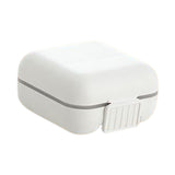 Maxbell Dustproof Pill Organizer Double Sealing Compact for Home Outdoor Office 5 Grids