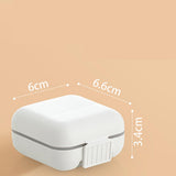 Maxbell Dustproof Pill Organizer Double Sealing Compact for Home Outdoor Office 5 Grids