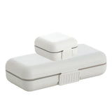 Maxbell Dustproof Pill Organizer Double Sealing Compact for Home Outdoor Office 5 Grids