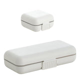 Maxbell Dustproof Pill Organizer Double Sealing Compact for Home Outdoor Office 5 Grids