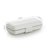 Maxbell Dustproof Pill Organizer Double Sealing Compact for Home Outdoor Office 8 Grids