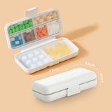 Maxbell Dustproof Pill Organizer Double Sealing Compact for Home Outdoor Office 8 Grids