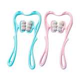 Maxbell Neck Massager Tool 6 Balls Multifunctional Handheld for Legs Elderly Men Pink