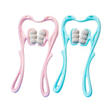 Maxbell Neck Massager Tool 6 Balls Multifunctional Handheld for Legs Elderly Men Pink