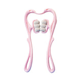 Maxbell Neck Massager Tool 6 Balls Multifunctional Handheld for Legs Elderly Men Pink