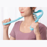 Maxbell Neck Massager Tool 6 Balls Multifunctional Handheld for Legs Elderly Men Pink