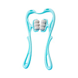 Maxbell Neck Massager Tool 6 Balls Multifunctional Handheld for Legs Elderly Men Blue