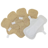 Maxbell Reusable Menstrual Pads Cloth Panty Liner Pads Period Pads Soft Feminine Pad Light Brown