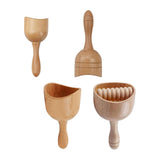 Maxbell Massage Tool Cup Wooden Portable Manual Relaxer for Masseur Neck Athlete 14cmX6cm