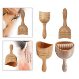 Maxbell Massage Tool Cup Wooden Portable Manual Relaxer for Masseur Neck Athlete 14cmX6cm