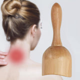 Maxbell Massage Tool Cup Wooden Portable Manual Relaxer for Masseur Neck Athlete 14cmX6cm