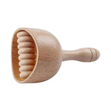 Maxbell Massage Tool Cup Wooden Portable Manual Relaxer for Masseur Neck Athlete With rollers18cmX9CM