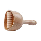 Maxbell Massage Tool Cup Wooden Portable Manual Relaxer for Masseur Neck Athlete With rollers18cmX9CM