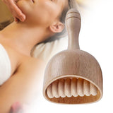 Maxbell Massage Tool Cup Wooden Portable Manual Relaxer for Masseur Neck Athlete With rollers18cmX9CM