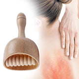 Maxbell Massage Tool Cup Wooden Portable Manual Relaxer for Masseur Neck Athlete With rollers18cmX9CM