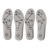 Maxbell 2 Pairs Foot Acupressure Insoles Air Cushion Massaging Breathable 35-36 Gray