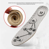 Maxbell 2 Pairs Foot Acupressure Insoles Air Cushion Massaging Breathable 43-44 Gray