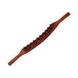Maxbell guasha Scraping Massage Tool 20 Beads 58cm Massage Roller Manual for Waist Carbonized Wood