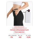 Maxbell Winter Electric Heated Pants USB Powered Rechargeable Electric for Skiing XL Black