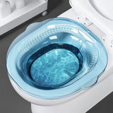 Maxbell Sitz Bath Tub for Toilet Seat with Flusher for Cleansing Elderly