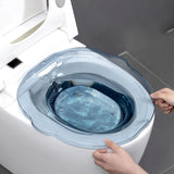 Maxbell Sitz Bath Tub for Toilet Seat with Flusher for Cleansing Elderly