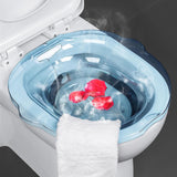 Maxbell Sitz Bath Tub for Toilet Seat with Flusher for Cleansing Elderly