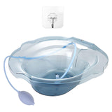 Maxbell Sitz Bath Tub for Toilet Seat with Flusher for Cleansing Elderly