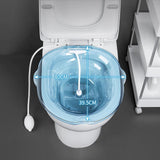 Maxbell Sitz Bath Tub for Toilet Seat with Flusher for Cleansing Elderly