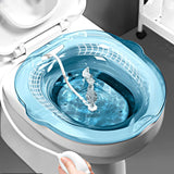 Maxbell Sitz Bath Tub for Toilet Seat with Flusher for Cleansing Elderly